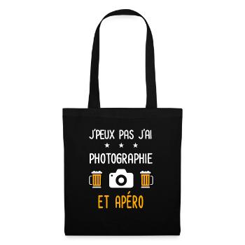 je peux pas photographie - Sac en tissu - noir - Devant