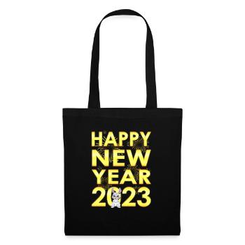 Bonne année 2023 - Femmes Hommes Nouvel An 2023 - Sac en tissu - noir - Devant