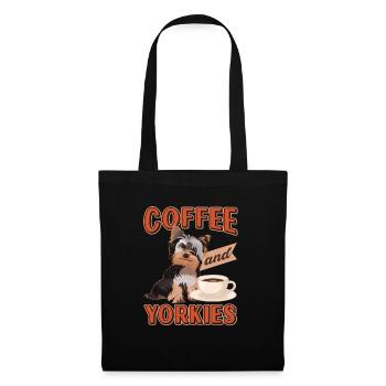 Yorkshire Terrier Yorkie Dog Cadeau - Sac en tissu - noir - Devant