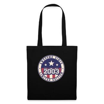 Génial depuis 2003 20e anniversaire - Sac en tissu - noir - Devant