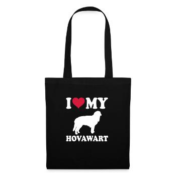 Hovawart Dog Dog Propriétaire de Chien - Sac en tissu - noir - Devant