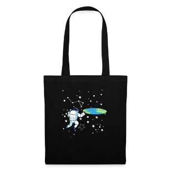 Flat Earth Society Théorie du complot Flat Earther - Sac en tissu - noir - Devant