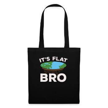 C’est Flat Bro Flat Earth Society Flat Earther - Sac en tissu - noir - Devant