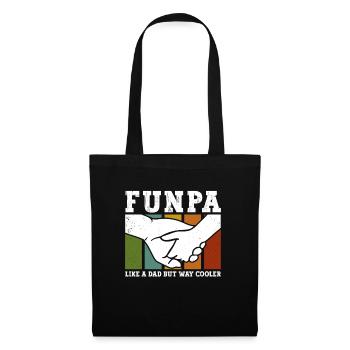 Funpa-definition Wie Opa, Nur Cooler - Stoffbeutel - Schwarz - Vorne