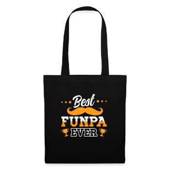 Bester Funpa Aller Zeiten Opa Daddy Vatertag - Stoffbeutel - Schwarz - Vorne