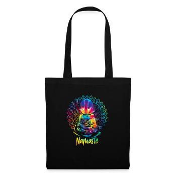 Namaste Zen Yoga Meditate - Stoffbeutel - Schwarz - Vorne
