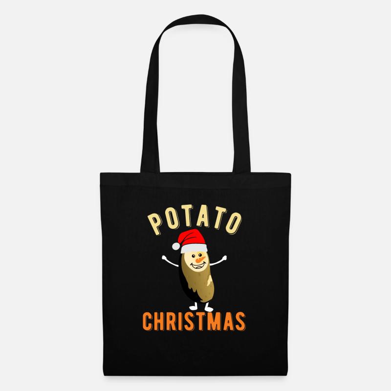 Potato Christmas - Weihnachtskartoffel - Tote Bag - black
