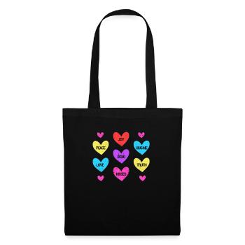 Valentine's Day Heart Candy Lovers Matching - Tote Bag - black - Front