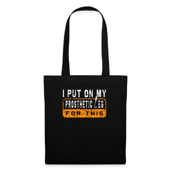 Chirurgie de prothèse d’humour amputée Amputation - Sac en tissu - noir - Devant