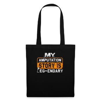 Chirurgie de prothèse d’humour amputée Amputation - Sac en tissu - noir - Devant