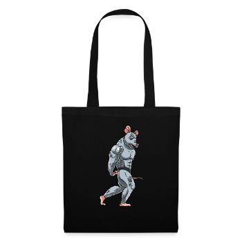 Rat Fitness Gym Motivation - Tote Bag - black - Front