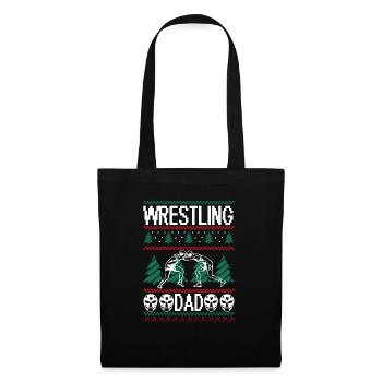 Lutte Papa Lutteur Père Équipement de lutte - Sac en tissu - noir - Devant