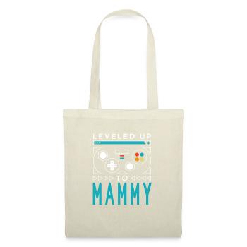Leveled Up to Mammy Gamer Mom Gaming Mommy Family - Stoffbeutel - Natur - Vorne
