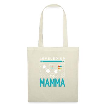 Leveled Up to Mamma Gamer Mom Gaming Mommy Family - Tote Bag - nature - Front