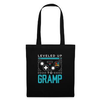 Mis à niveau jusqu’à Gramp Gamer Grandpa Gaming Grandfath - Sac en tissu - noir - Devant