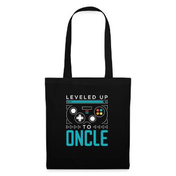 Leveled Up to Oncle Gamer Uncle Gaming Tio Family - Tote Bag - black - Front