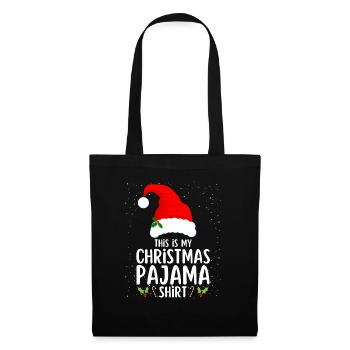 Christmas Pajamas Pajamas Sleepshirt - Tote Bag - black - Front