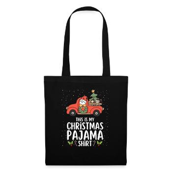 Christmas Pajamas Pajamas Sleepshirt - Tote Bag - black - Front