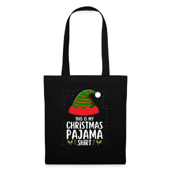 Christmas Pajamas Pajamas Sleepshirt - Tote Bag - black - Front