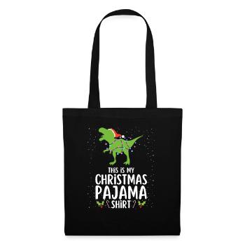 Christmas Pajamas Pajamas Sleepshirt - Tote Bag - black - Front