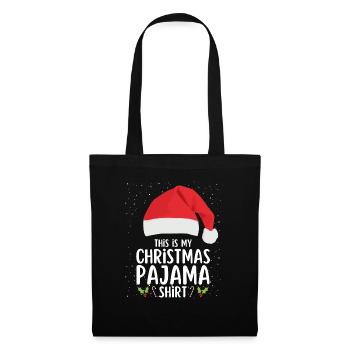 Christmas Pajamas Pajamas Sleepshirt - Tote Bag - black - Front