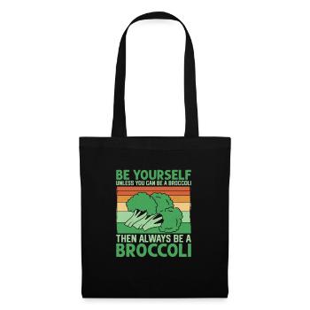 Toujours être un légume de légumes de brocoli - Sac en tissu - noir - Devant