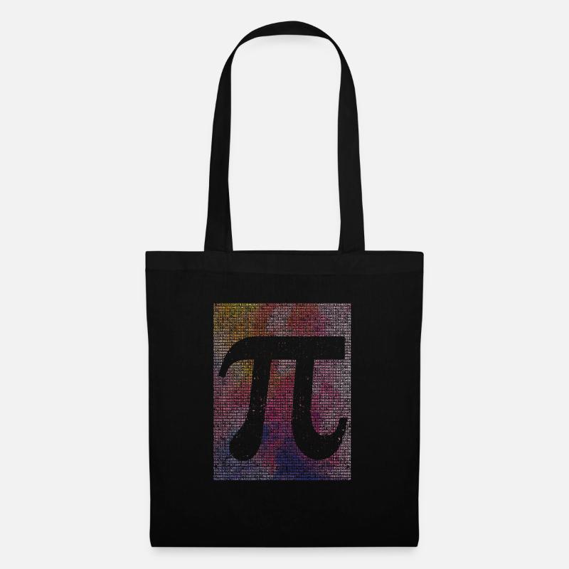 10000 Ziffern Pi Day Zeichen Math Nerd Lustig Math - Stoffbeutel - Schwarz