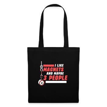 Magnet Fisherman Magnetic Fishing Treasure Hunt - Tote Bag - black - Front