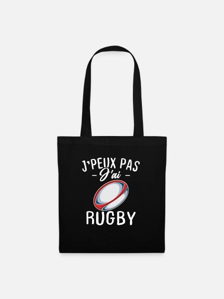 Ich kann nicht Rugby haben - Stoffbeutel - Schwarz