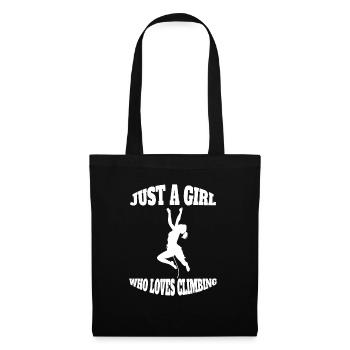 Climbing Mountaineering Girls Hiking Woman Bouldering - Tote Bag - black - Front