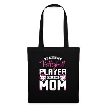 My favorite volleyball player calls me mom - Stoffbeutel - Schwarz - Vorne