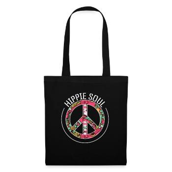 Âme hippie - Sac en tissu - noir - Devant