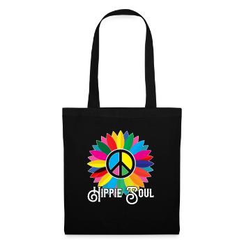 Âme hippie - Sac en tissu - noir - Devant