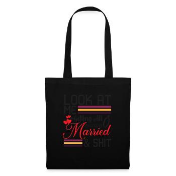 Regardez-moi me marier tous - Sac en tissu - noir - Devant