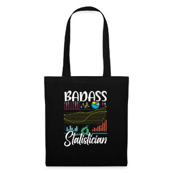 Badass Statistician Data Analyst Job Statistics - Tote Bag - black - Front