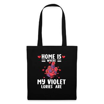 Hooded Lorikeet Parrot Bird - Tote Bag - black - Front