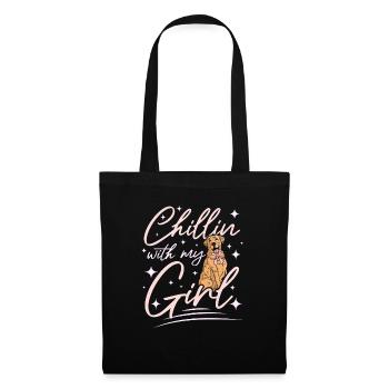 Chillin with my Girl labrador - Tote Bag - black - Front