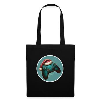 Gamer Gaming Controller Gamepad Noël - Sac en tissu - noir - Devant
