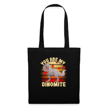 You are my Dinomite Valentine's Day Dinosaur - Tote Bag - black - Front