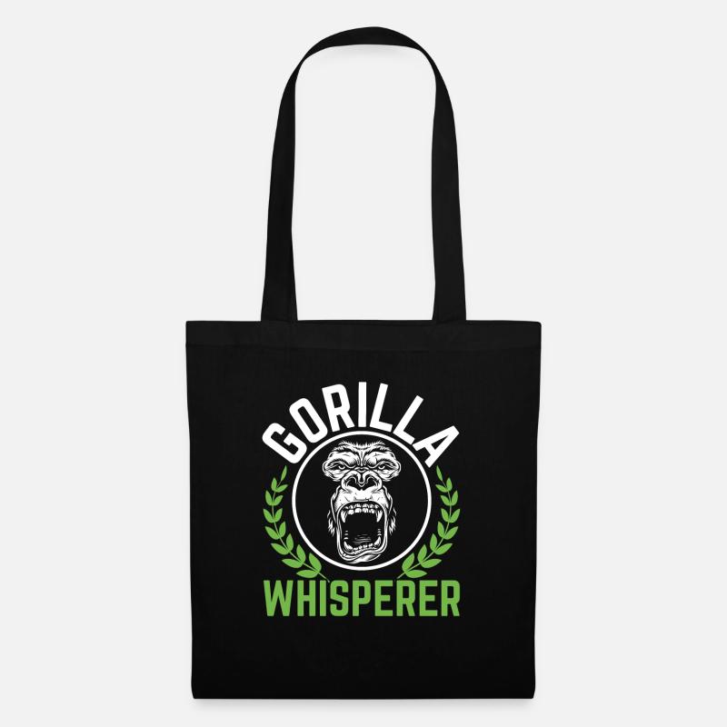Gorilla Whisperer Ape Lover Monkey Zookeeper - Stoffbeutel - Schwarz