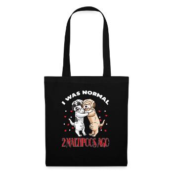 Maltipoo Amoureux des chiens - Sac en tissu - noir - Devant