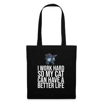 Dabbing Cat Funny Cat - Tote Bag - black - Front
