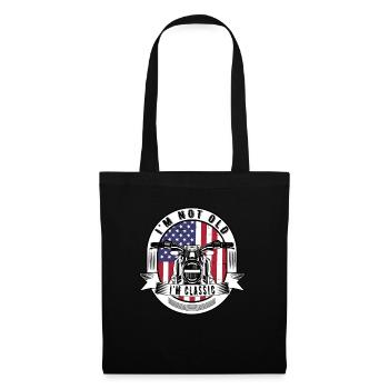 I'm Not Old I'm Classic. Biker Graphic Motorcycle - Tote Bag - black - Front