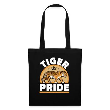 Tiger Pride Tiger Whisperer Tierzoo Zoowärter - Stoffbeutel - Schwarz - Vorne