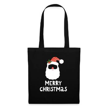 Joyeux Noël Drôle de Chemise de Noël - Sac en tissu - noir - Devant