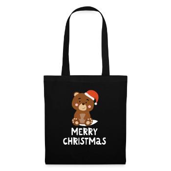 Joyeux Noël Drôle de Chemise de Noël - Sac en tissu - noir - Devant