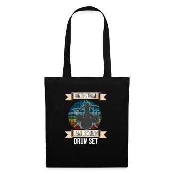 Ne me dérangez pas, je joue au batteur de la batterie - Sac en tissu - noir - Devant