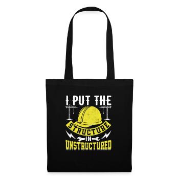 Agir mon âge Drôle de jeu de mots Adultes Humour - Sac en tissu - noir - Devant