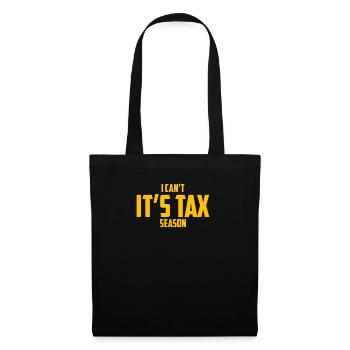 Je ne peux pas C’est la saison des impôts Comptabilité Comptable amusant - Sac en tissu - noir - Devant