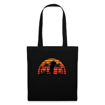 Gerbil heartbeat retro racing rat gerbil - Tote Bag - black - Front